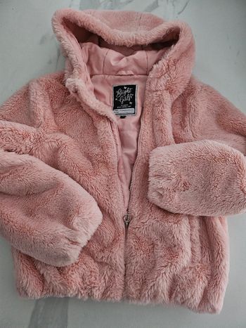 Veste molleton rose pale