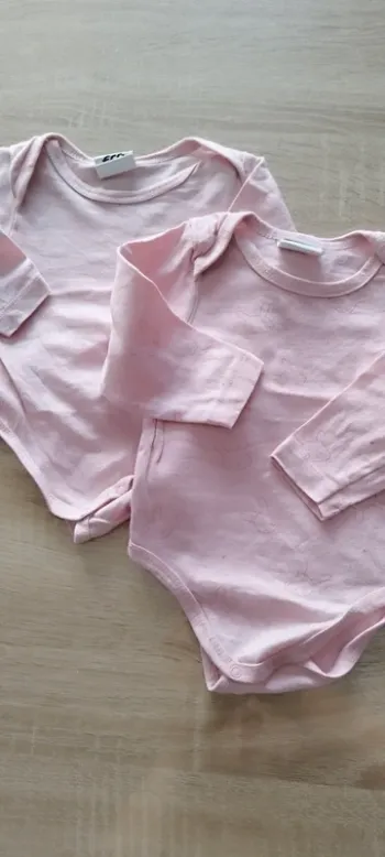 Lot de 2 body Leclerc 3 mois
