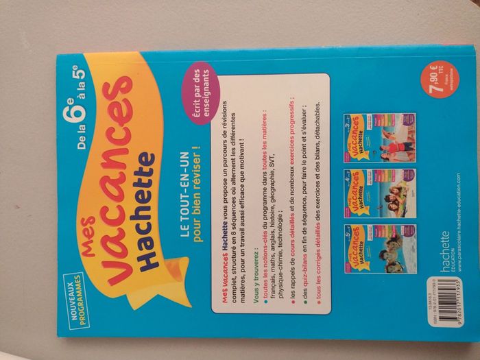 Cahier de vacances de la 6e vers la 5e (A34) - photo numéro 2