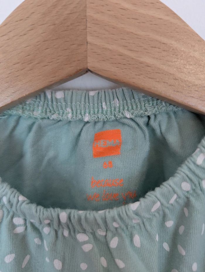 Tee shirt manches courtes Hema 6 mois ( 68 cm ) - photo numéro 3