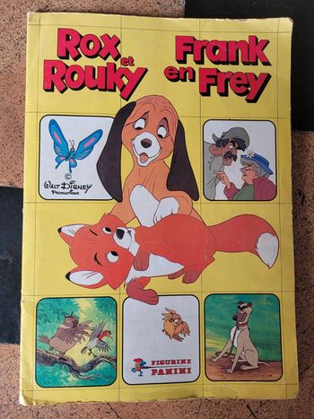 RARE Album Panini complet Rox et Rouky Disney chien renard vignettes autocollants