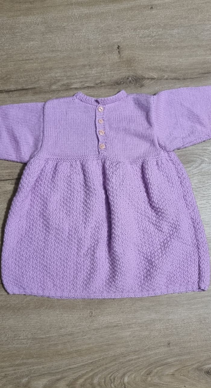 Robe ML tricotée en laine 24 mois - photo numéro 2