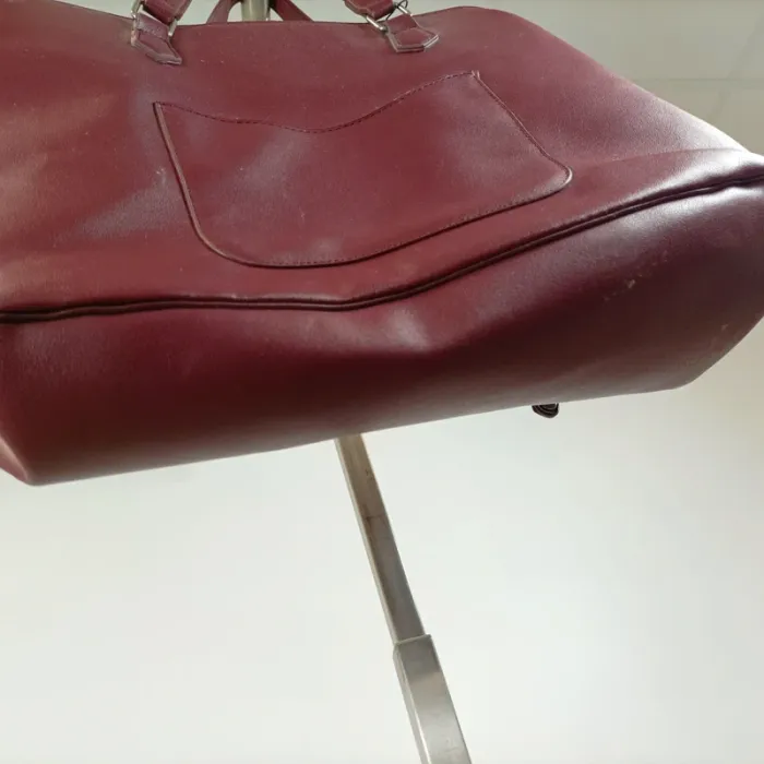 Sac cabas bordeaux grand format – idéal bureau ou quotidien S023 - photo numéro 11