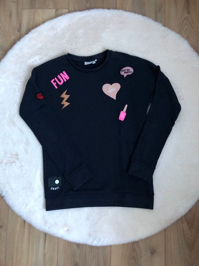 Sweat marine patch et transfert - Name it - 11/12ans 146/152cm