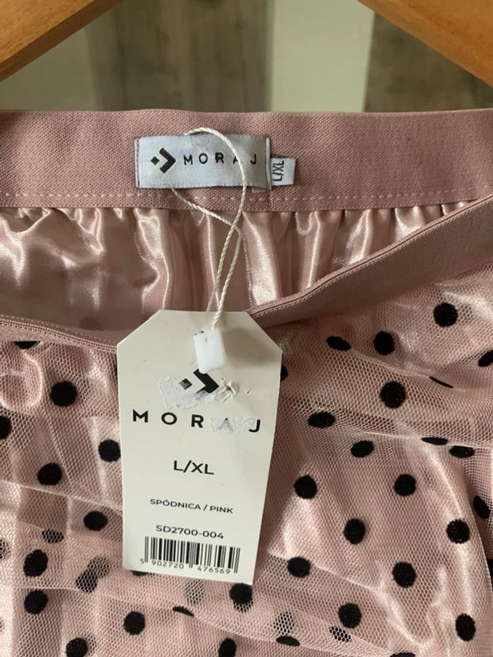 Jupe longue tulle rose à pois taille L/XL - photo numéro 9