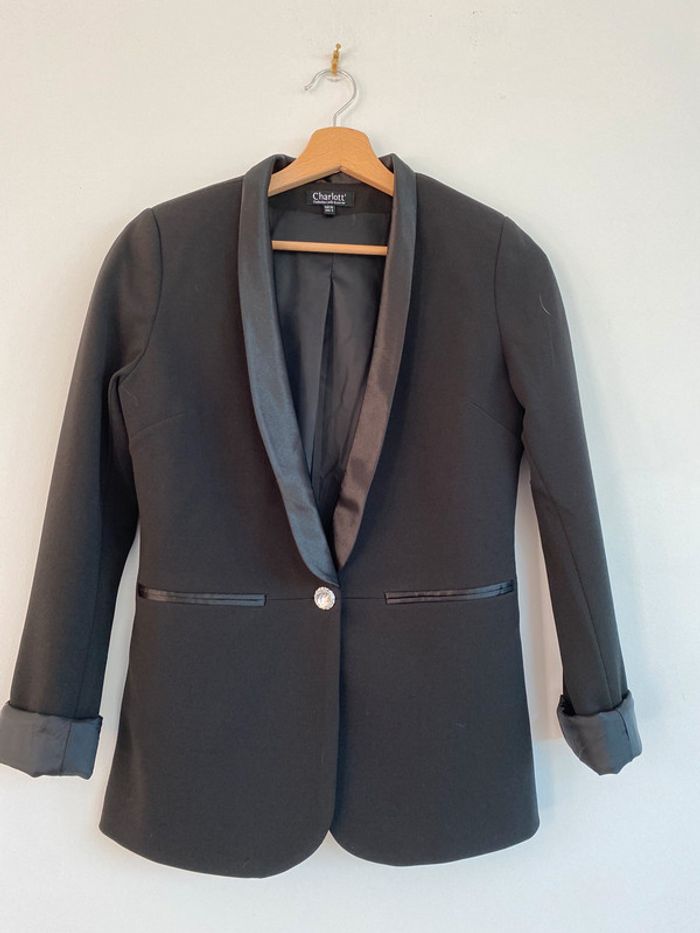 Veste noire 34 noté 36 charlott’ - photo numéro 3