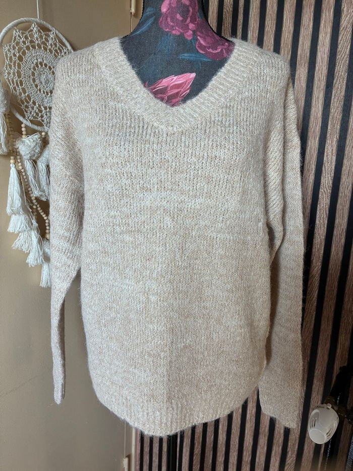 Pull beige - photo numéro 2
