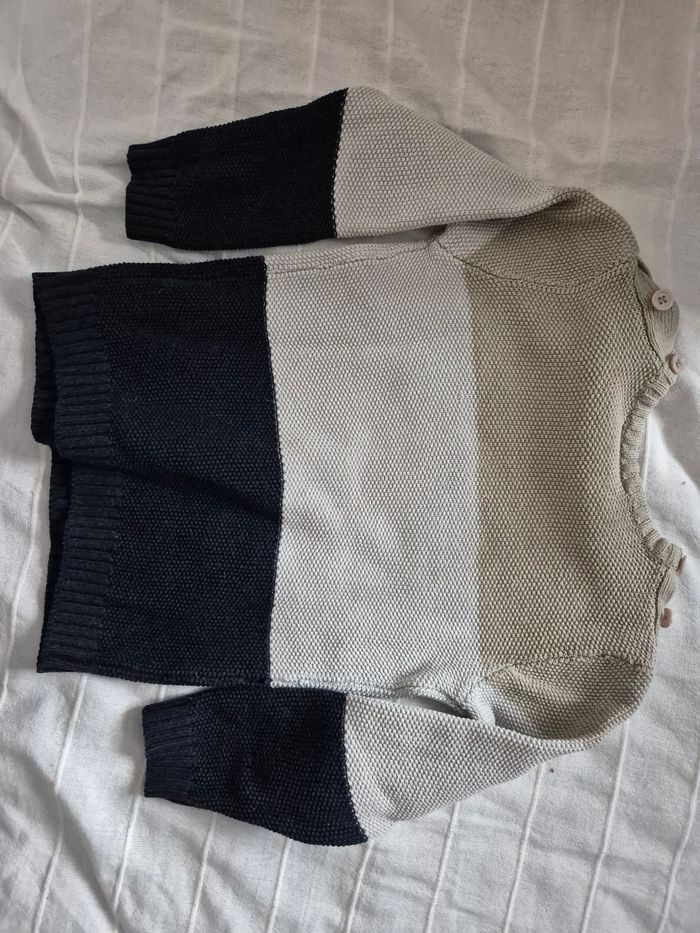 Pull tricolore 4 ans - photo numéro 2