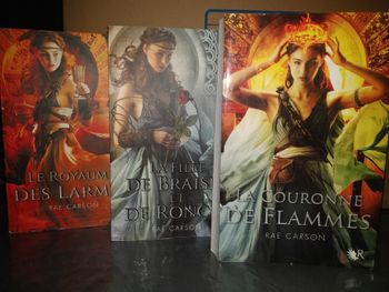 Livres Trilogie une fille de Braise et de ronces.