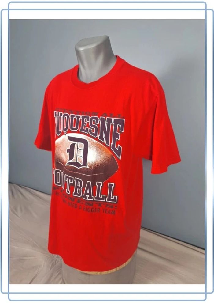 tee shirt homme rouge taille L / duquesne football (451) - photo numéro 4