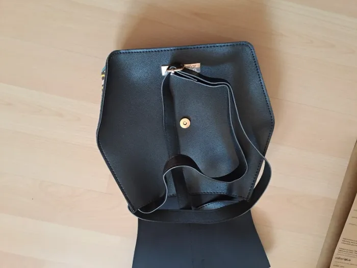Sac Hexagonal Little Marcel x Blancheporte Neuf - Noir et Imprimé Zèbre Coloré - photo numéro 6
