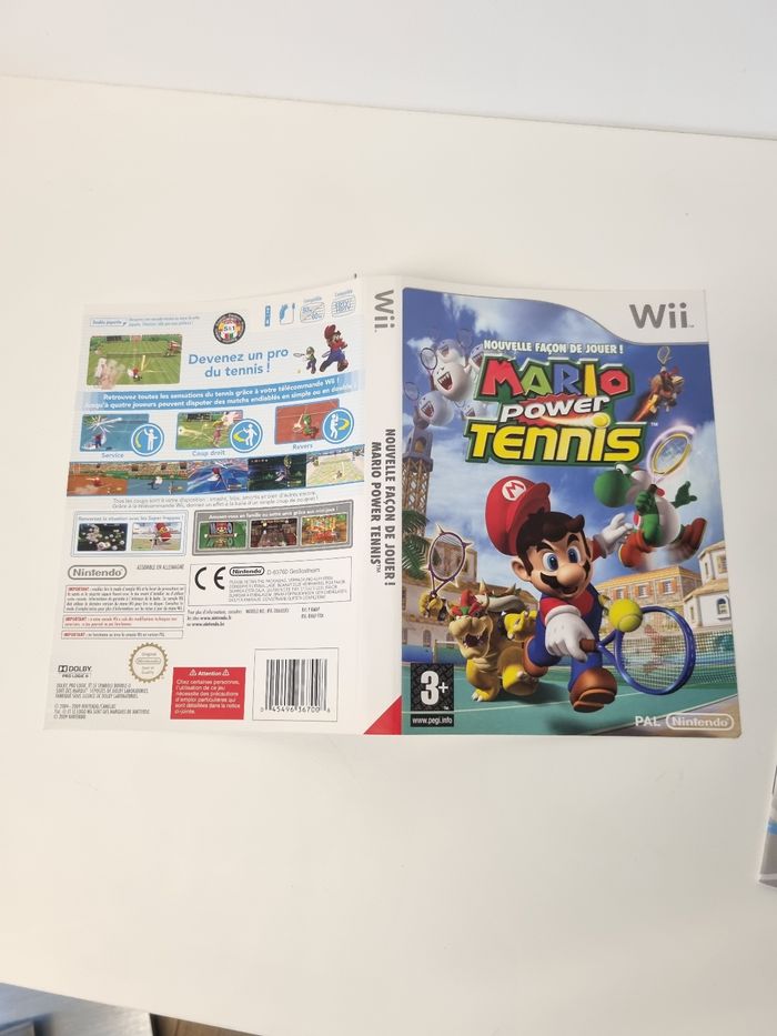 Boite Mario Power Tennis PAL FR. Jaquette réversible - photo numéro 5