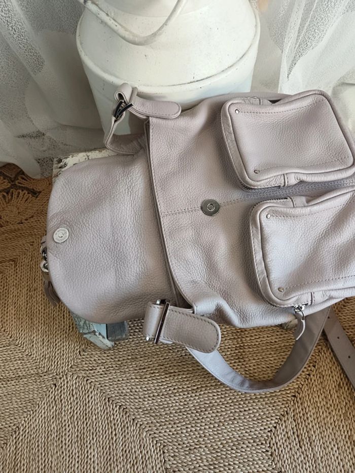 Le Tanneur | Sac à bandoulière rose pâle - photo numéro 8