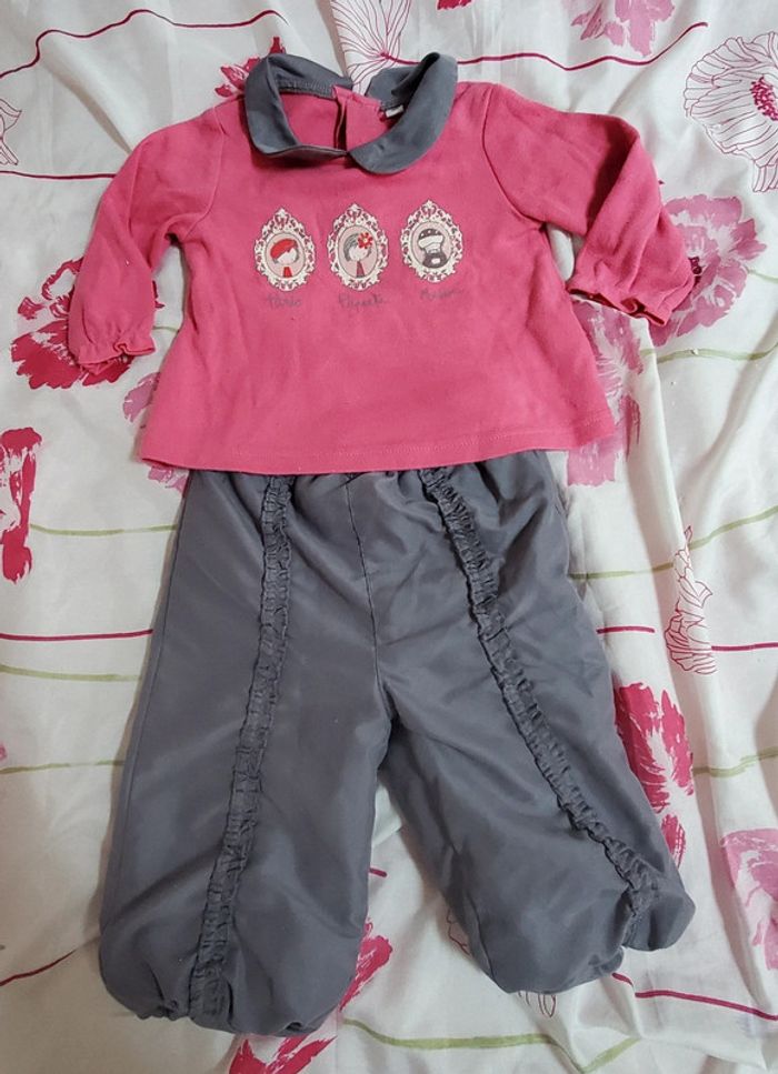 Ensemble fille 6 mois