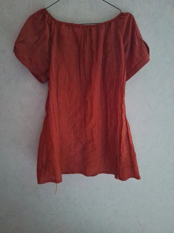 Haut manches courtes brique 40