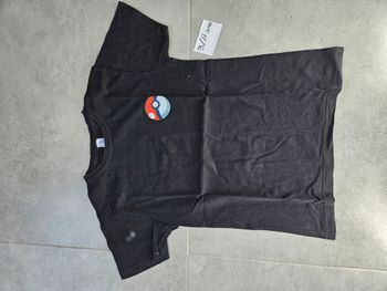 T-shirt noir Pokemon garçon 9/11 ans