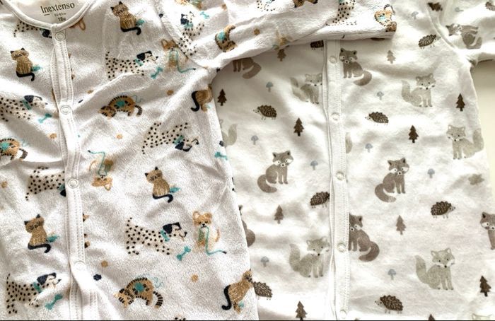 Pyjama en velours 12/18 mois ou 86 cm - photo numéro 2