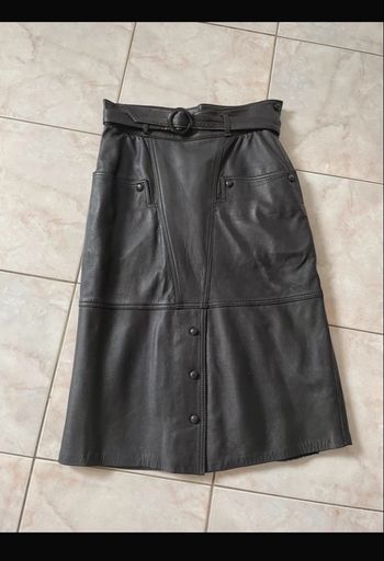 Jupe en cuir