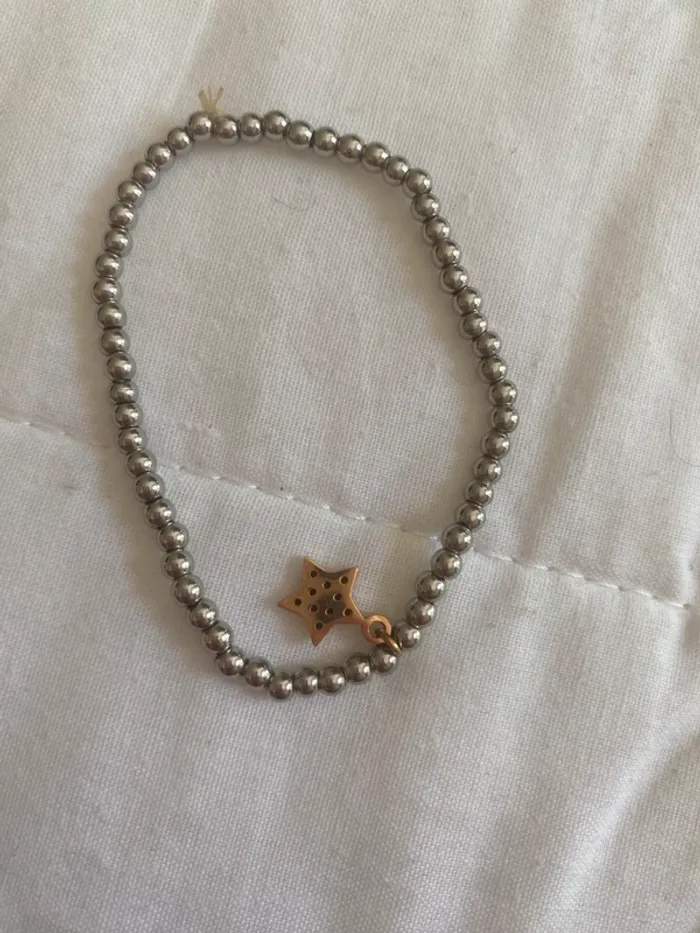 Bracelet étoile strass perles - photo numéro 2