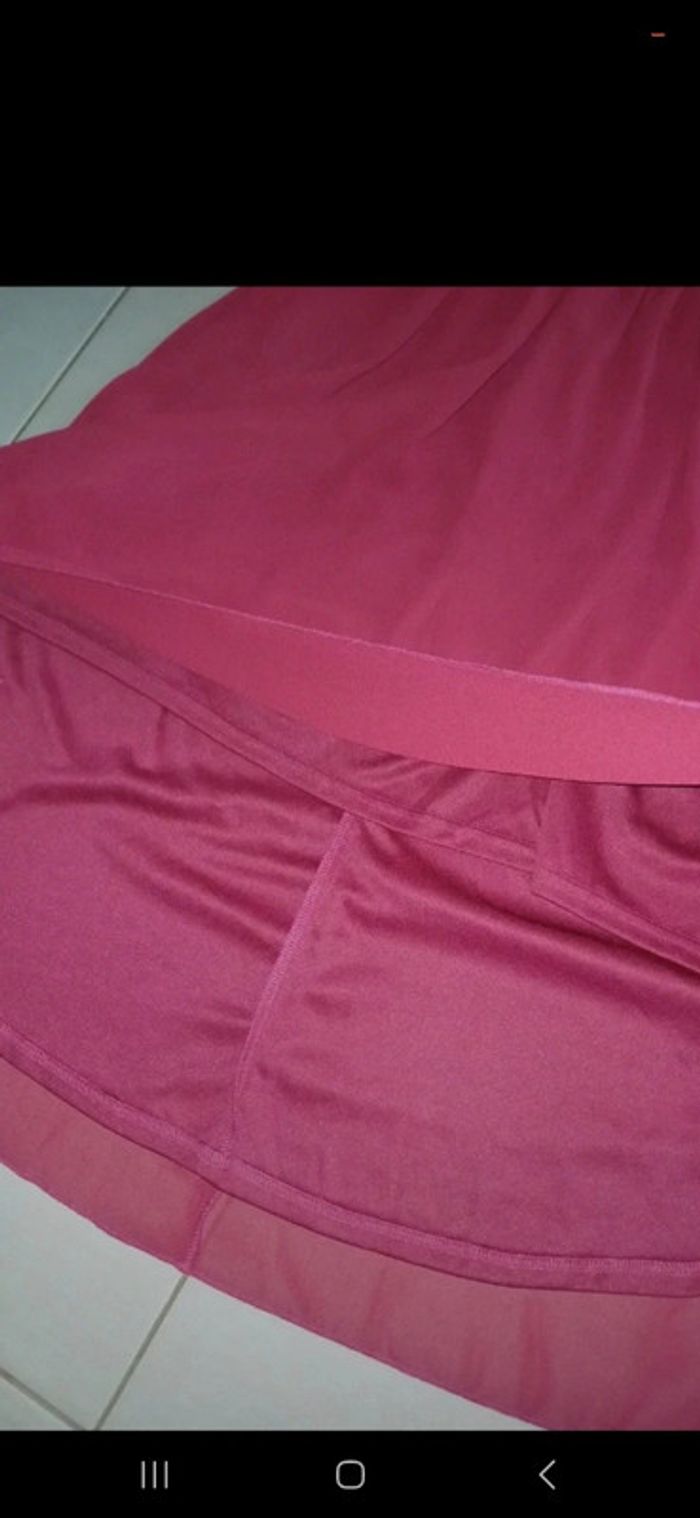 Robe asymétrique bordeaux shein 10 ans - photo numéro 3