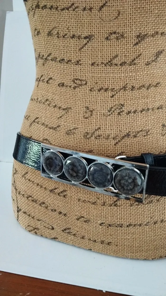 Ceinture noire quatre ronds 90 cm - photo numéro 7