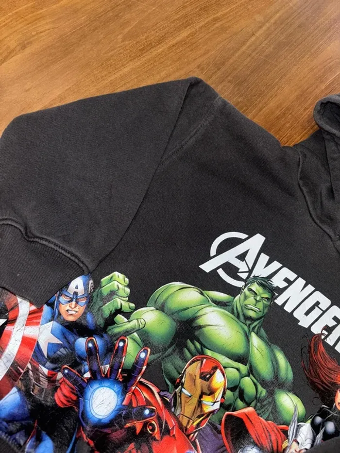 Pull à capuche Marvel H&M 2/4 ans - photo numéro 3