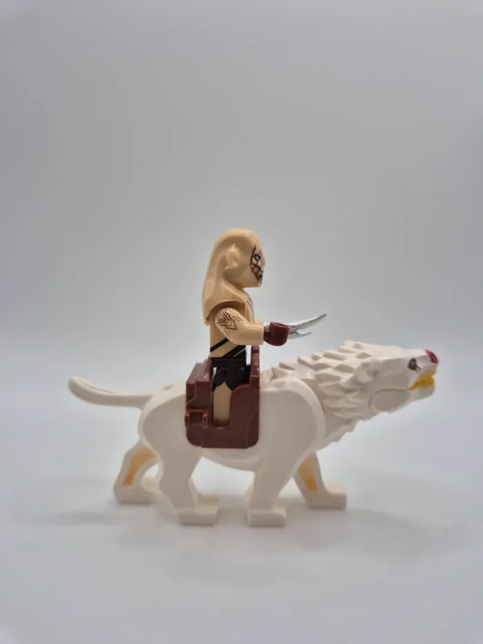 Figurine type lego Chef guerriers orcs Azog sur warg seigneur des anneaux / hobbit - photo numéro 3
