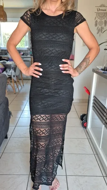 Robe longue en dentelles MIM Taille S