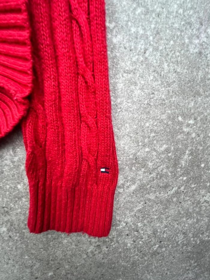 🧥 Pull rouge à col roulé torsadéTommy Hilfiger taille M 🧥 - photo numéro 6