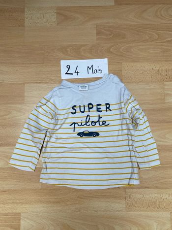 Teeshirt manches longues 24 mois Tape à l’œil
