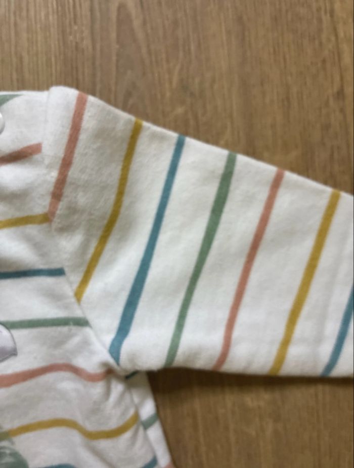 T-shirt manches longues Disney Baby 1 mois – Baloo & Mowgli, rayé multicolore - photo numéro 3