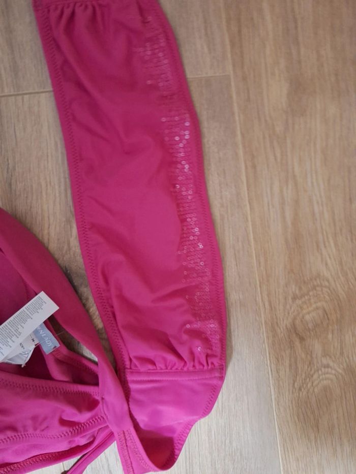 Ensemble maillot de bain 2 pièces rose fuchsia Golden Lady taille 2, 36,38 - photo numéro 8