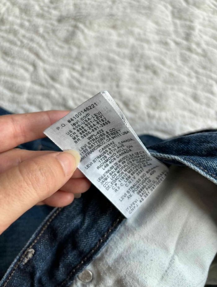 Jean Levi’s 569 loose Straight droit ample homme W33 L30 Made in Mexico bleu foncé L/44 Vintage Y2K - photo numéro 11