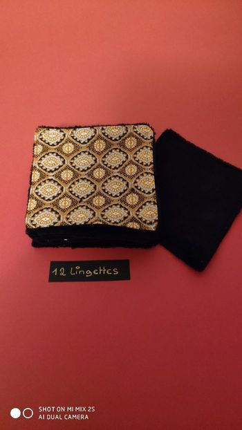 12 lingettes lavables, neuf...