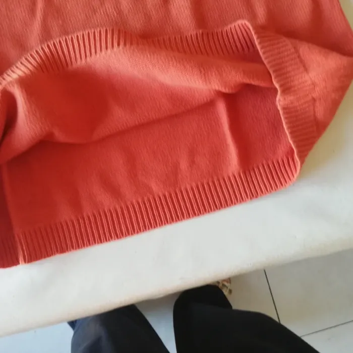 Pull été en coton Camaïeu orange t. 1 mais 38 - photo numéro 6