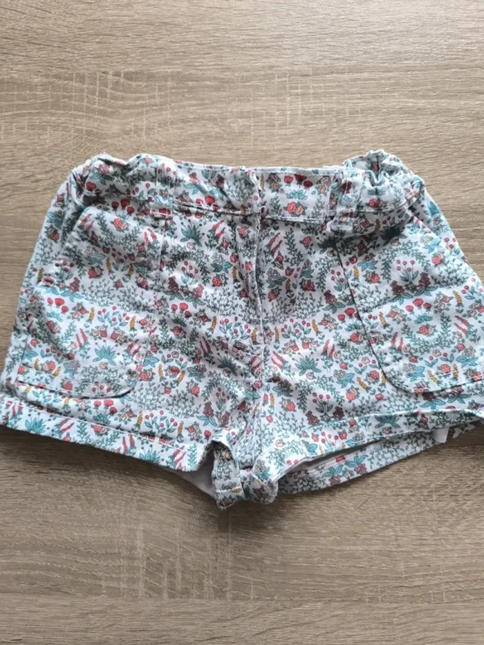 Short fleuri sergent major 3 ans