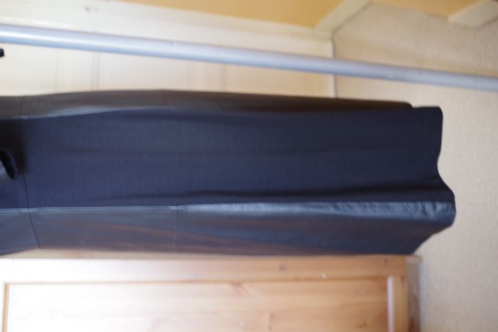 Blacky Dress - Robe cuir agneau, coupe évasée noir T. 42 - photo numéro 6