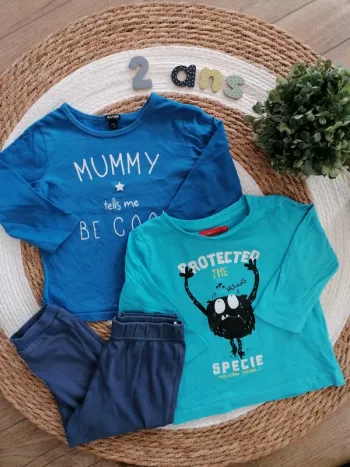 Lot 3 sortes de pyjamas - 2 ans