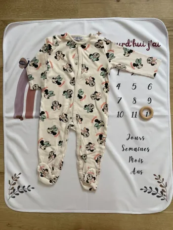 Pyjama bébé fille Disney Baby – Taille 12 mois – Motif Minnie
