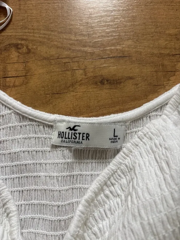 Chemisier hollister blanc - photo numéro 2