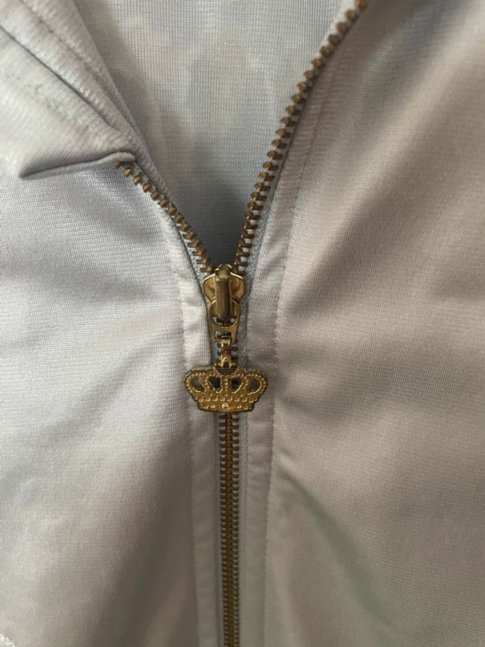 Veste Adidas Originals femme – Respect Me – Taille 38 – Grise & violette – Logo strass - photo numéro 4