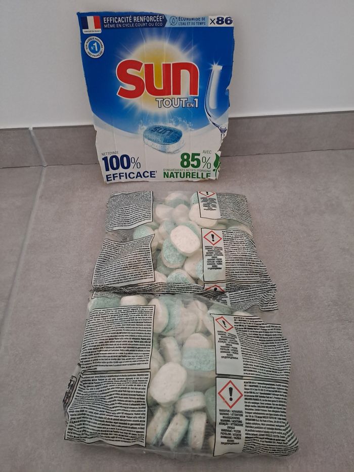 Lot 86 tablettes lave-vaisselle Sun Tout en 1 (sans carton) - photo numéro 6