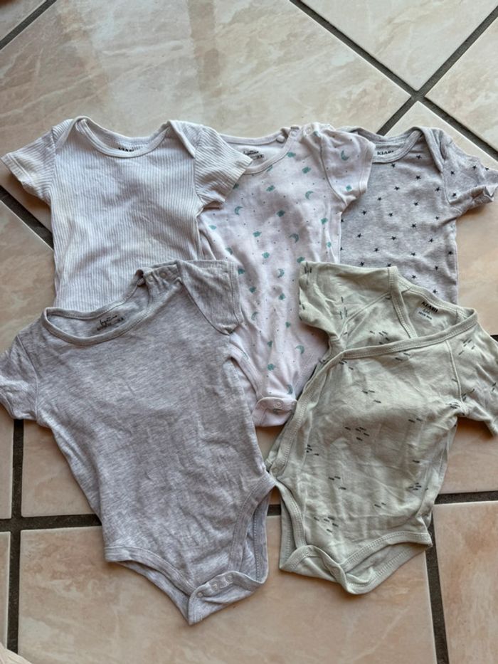 Lot body manches courtes mixte