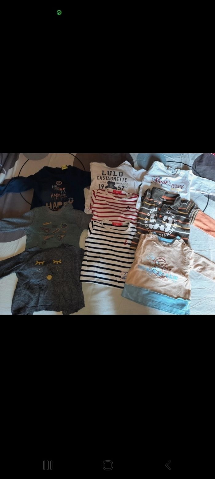Lot manches longues garcon 6 mois