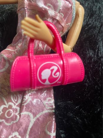 Sac à main rose en plastique souple Barbie