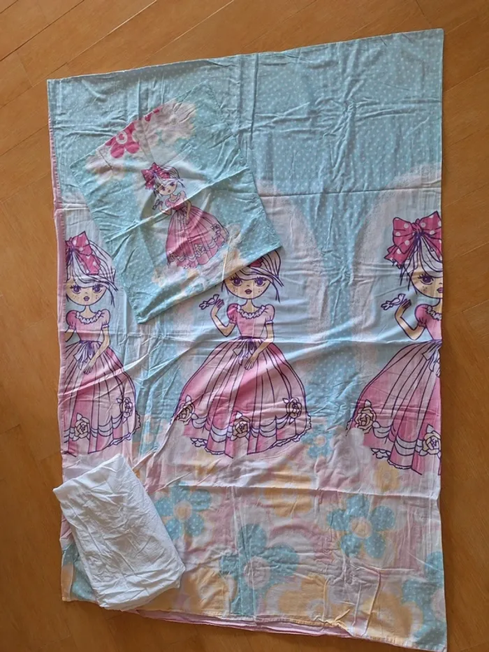 Parure de lit 1 personne Fille thème Princesse