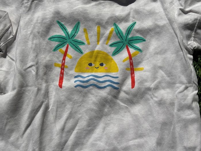 T-shirt manches courtes soleil 18 mois - photo numéro 2