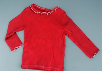 T-shirt rouge Kiabi