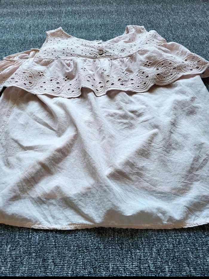 Top Broderie Anglaise - Rose - Bohème Chic - Taille Unique - Détails Volants - Made in Italy - photo numéro 5