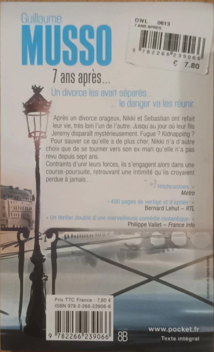 Livre Guillaume Musso - 7 ans après - photo numéro 2